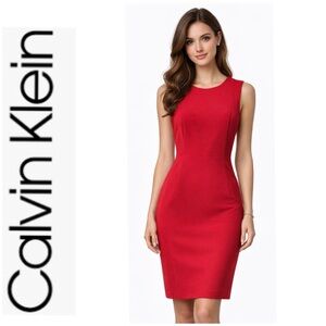 ❤️🆕 New Calvin Klein Red Dress (Women’s Size 6)